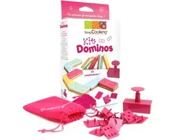 Scrap Cooking bakstempel set roze 14 stempels