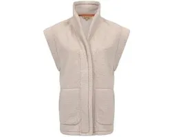 Bodywarmer Abby beige sherpa dames Life Line - maat 48