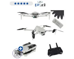 Drone télécommandé 4DRC F10 avec GPS et caméra 4K FPV – Drone RC pliable avec retour automatique, vidéo en direct Wi-Fi, drone pour débutants avec batterie 3,7 V pour l'extérieur et la photographie aérienne avec Ebook