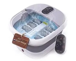 ProTrue® Inklapbaar Voetenbad met Handmatige Massage Rollers - Verwarmt tot 46°C - Elektrisch Voetbad met Voetmassage & Bubbels