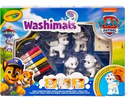 Crayola - Washimals - Hobbypakket - Paw Patrol - Activiteitenset met 4 Puppy's