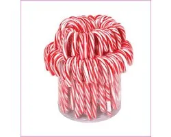 Candy Canes Rood-Wit - 72 stuks in silo - snoep- zuurstokken - party canes