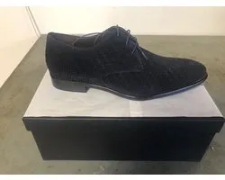Floris van Bommel Mannen Veterschoenen - 14101 - Suede - Blauw - Maat 39 (6)