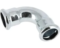 Bonfix C-staal M 22mm persfitting insteekbocht FF 90° (staalverzinkt cv)