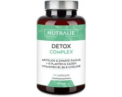 Nutralie Detox Complex - 90 Capsules - Lever & Spijsvertering Supplementen - Mannen en Vrouwen - Artisjok, Mariadistel & 13 Actieve Ingrediënten - Vegan
