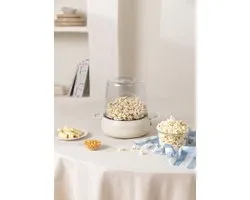 CREATE - Machine à popcorn avec fondeur à beurre, prête en 5 minutes, Blanc cassé - POPCORN MAKER STUDIO