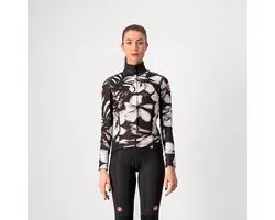 Castelli Fietsjack Rain or Shine Dames Zwart Wit - PERFETTO RoS W LONG SLEEVE BLACK WHITE - S