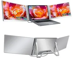 Techdecor S900 Laptop Screen Extender – Moniteur Portable IPS 16 Pouces – Double Écran Laptop – 1920×1200 – USB-C Plug & Play