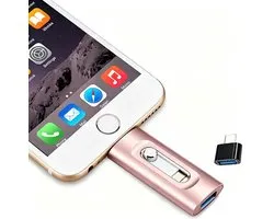256 GB Snelle USB Flash Drive - USB Stick - USB-flashdrive - Draagbare Pendrive - 256 GB USB Flash Drive Geschikt voor iPhone,Android,iPad - Photostick - Externe Gegevens opslag - Plug-and-Play - Voor Foto's, Video's en Bestanden - Roze
