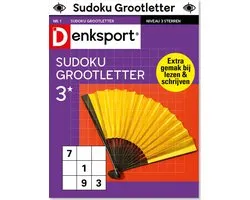 Denksport Puzzelboek - Sudoku Grootletter