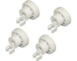4pcs - roue du panier supérieur - roue du panier roues du panier lave-vaisselle - 00424717 - convient pour Bosch Siemens Atag Balay Neff