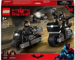 LEGO® DC BatmanTM: Batman & Selina KyleTM motorachtervolging 76179 bouwset; cool Batman en CatwomanTM verzamelspeelgoed; superheldenspeelset met motoren; geweldig verjaardagscadeau voor kinderen vanaf 6 jaar (149 onderdelen)