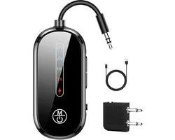 Bluetooth Receiver - 2-in-1 transceiver - Bluetooth 5.4 Zender en Ontvanger - 2-in-1 Audio Adapter - Bluetooth Transceiver - 5.4 draadloze vliegtuigadapter - 3,5 mm AUX - Geschikt voor TV, Laptop, Auto, Tablet & Vliegtuig