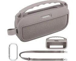 Draagbare Ultralichte Silicone Beschermhoes voor Bose SoundLink Flex 2 Speaker met Carabiner en Schouderband, Ideaal voor Reizen en Bescherming
