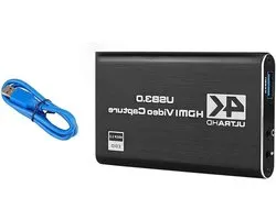 Carte d'enregistrement vidéo - Capture Card HDMI - Streaming en direct - Aucun pilote requis - 16,2 x 11,2 x 5,3 cm