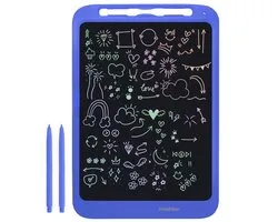 iMoshion Tablette de dessin LCD pour Enfants - 11,8 pouces - Planche à dessin avec écran couleur et 2 stylos - Tablette de dessin graphique avec étui de rangement - Blue cobalt