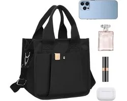 Canvas Carrying Bag - Shopping Bag with Handle,Shopping Bags with Shoulder Strap - Suitable for Girls, for Workplace, School, Outdoor, Travel, Picnic, Commuting, and Grocery