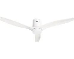 Ventilateur de plafond et éclairage Smart Hombli - White et Wood White
