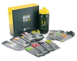 Coffret d'essai de nutrition sportive U-Sport - Pack découverte - 13 produits + gourde gratuite - Cadeau sportif idéal