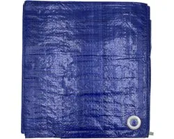 DULA Afdekzeil - 2 x 3 meter - Afdekfolie - Blauw - Waterdicht dekzeil - Grondzeil