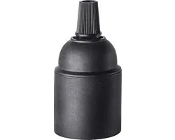 Home Sweet Home - Douille de lampe - Noir - 3.8/3.8/5.3cm - Rond - pour Support E27 - compatible avec une ampoule E27 - homologué ENEC - créez votre propre lampe unique!