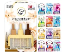 FRESH LINE® Geurstekker navulling 6 stuks (3x7ml) – 3-fasenwisseling – comp. naar 3 VOLUTION – luchtverfrisser – 6 - ShopVlot