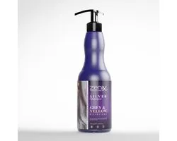 Zenix Silver Shampoo 500 ml – Shampooing argenté pour cheveux gris, blancs et blonds – Shampooing anti-jaune