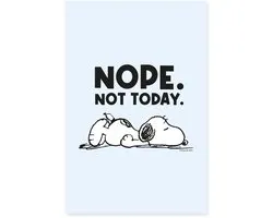 Peanuts Snoopy Nope Not Today Poster 40x60 cm