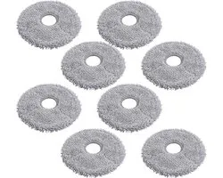 Somstyle Dweilpads Geschikt voor Dreame L10s Ultra, L10 Ultra, L10s Pro & Xiaomi X10+ - Mop Pads - Stofzuiger Accessoires - Grijs