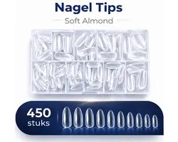 Joyage Nail Pointes Transparent Oval - 500 pièces - Nail tips transparents - Nail tips pour ongles en gel - Nail tips acrylique - Nail tips transparents - Ongles transparents - Faux ongles clairs - Faux ongles - Faux ongles ongles