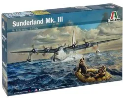 Italeri Modelbouwpakket Auto - 1352 Sunderland Mk.III Propeller Aircraft Plastic - 1:72 - Modelbouw