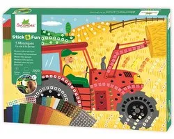 Sycomore XL Mozaïek Speelgoed - Stick'N Fun Boerderij - Creatief knutselen.
