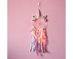 Dromenvanger unicorn met verlichting - led - droomvanger - unicorn - cadeautip -