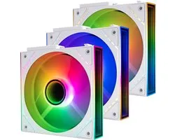TR -TL-M12QRW X3 Vento PC PC, with Argb mirror effect, silent computer cooling fan PWM-23.2db(a), reverse airflow white, simplifies cable management