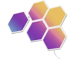 Govee RGBIC Glide Hexa Light Panels 5 pcs Slimme wandverlichting Wi-Fi/Bluetooth