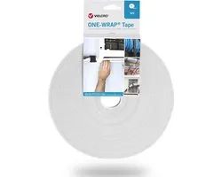 VELCRO ONE-WRAP - Kabelbinderband - Herbruikbaar - 25 Meter - 10 mm - Wit
