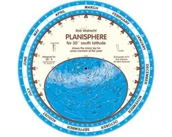 Planisphere for 30 Degrees South Latitude