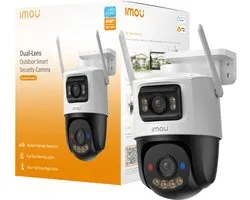 IMOU Cruiser Dual 2 6MP Buiten Beveiligingscamera - Dual-Lens WiFi IP Camera - 360° Pan & Tilt - AI Persoons- & Voertuigdetectie - Full Color Nachtzicht - WiFi 6