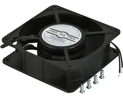 Alfaco 19-FT1212 1U Reserve ventilator met Kogellagers - Voor serverkast - 120 x 120 mm - Zwart