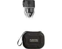 FLEXTAIL MAX PUMP 3 - Pompe à air rechargeable 2-en-1 haute vitesse et lampe de poche légère couleur NOIR avec étui rigide.