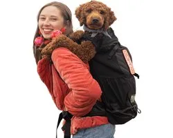 K9 Sport Sack Knavigate | Dog Carrier Dog Backpack for Most Dog Sizes, Adjustable Front Dog Backpack Carrier | Veterinarian Approved (XL, Midnight Black)