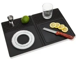 Tapis de bar Innovine™ avec planche à découper - Grijs