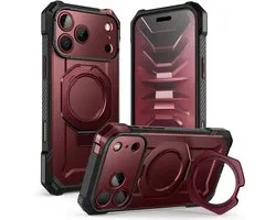 SUPCASE Coque compatible avec Apple iPhone 18 Pro Max / 17 Pro Max | Unicorn Beetle Grip | Compatible avec MagSafe / Qi2 | Coque arrière magnétique | Norme militaire | Support (Kickstand) | Burgundy