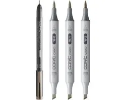 Copic Ciao set of 4, Shade Light/Warm