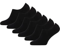 Chaussettes Chaussettes basses - Semelle éponge - Lot de 6 - Chaussettes basses antidérapantes - Taille 36/42 - Zwart