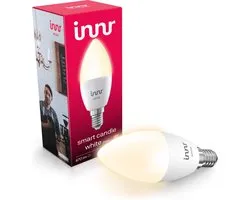 Innr smart E14 LED lamp - geschikt voor Philips Hue - Zigbee bulb - warmwit licht - slimme kaarslamp - dimbaar - 470 lumen - 1 pack