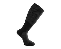Woolpower Sokken Skilled Knee-high 400 - Dark Grey/Black