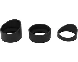 Allecto - Microscoop Oculair Covers - Zachte Rubber Oogbeschermers - 3 Stuks - 33mm Oogschelpen - Geschikt voor AmScope SW SM ZM