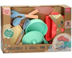 Play de jeu de poêle à frire et de poêle à griller, 8 pièces.