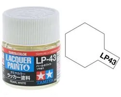 Tamiya Hobbyverf Enamel verf - LP-43 Mica Pearl White - Gloss - Lacquer Paint - Verf potje - 10 ml